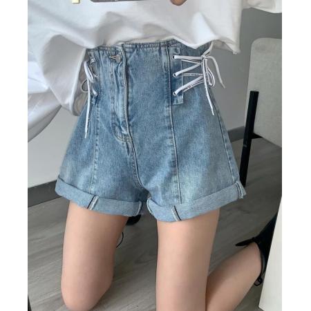 PS20865# 时尚牛仔短裤...