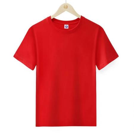 CX10049# 最便宜服装批发 棉质半袖圆领短袖T恤纯色打底衫团体服男女款体恤