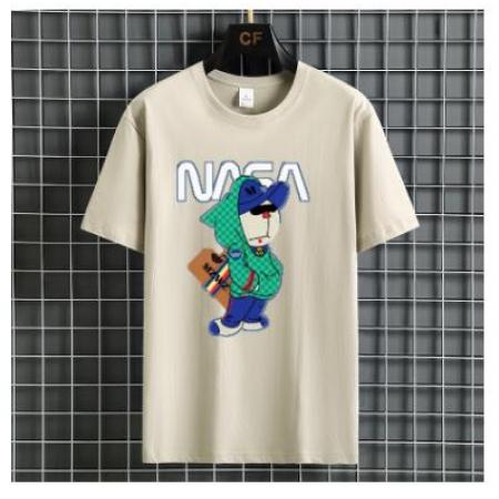 TR33803# NASA兔年T恤新款夏季男短袖T恤宽松男士潮牌 男装批发男士服饰货源