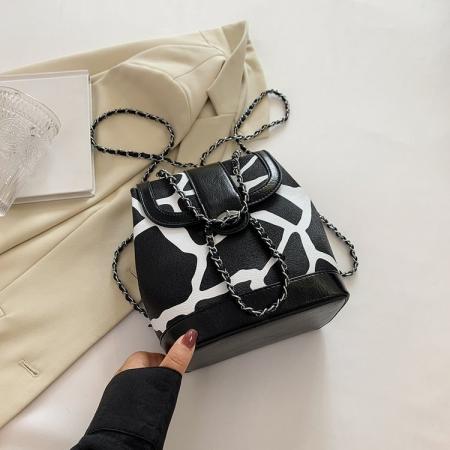 TR53712# 新款潮流时尚洋气韩版流行休闲双肩包大容量小众链条单肩包 包包批发女包货源