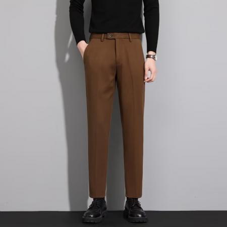TR62188# 男士长裤西裤九分和长裤黑灰棕卡其28-38码  服装批发男装货源男装批发
