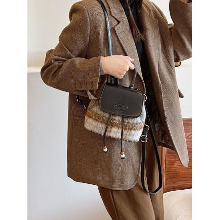TR70051# 小众设计包包新款时尚双肩包女手提水桶包高级感外出旅行背包 包包批发女包货源