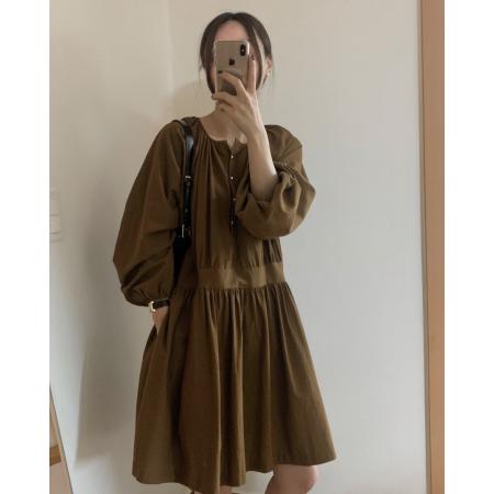 TR74161# 韩国chic新款小众连衣裙 服装批发女装批发服饰货源