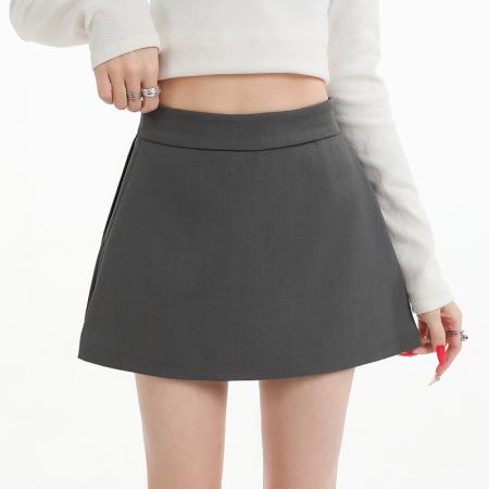 FA37337# 西装开叉半身裙女秋冬新高腰显瘦a字裙裤假两件包臀短裙 服裝批發女裝批發服飾貨源