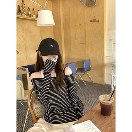 FA37342# 新款条纹纯色背心两件套装女 服裝批發女裝批發服飾貨源