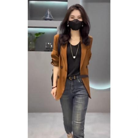 FA37710# 职业高级感西装外套女春秋季新款盐系轻熟气质 服裝批發女裝批發服飾貨源