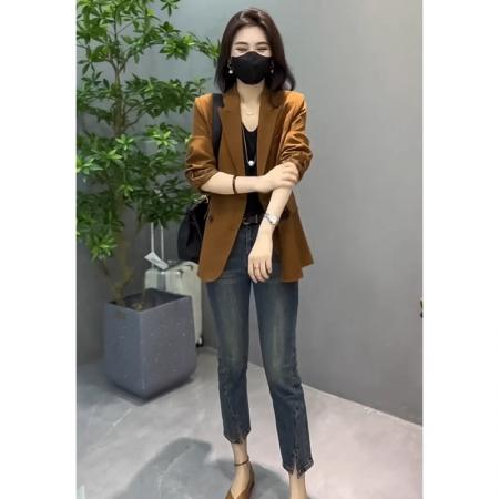 FA37710# 职业高级感西装外套女春秋季新款盐系轻熟气质 服裝批發女裝批發服飾貨源