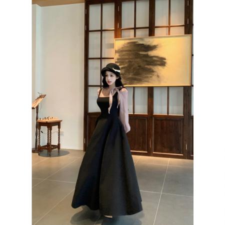 FA37759# 清潭洞贵女显瘦气质时尚夏季小众法式设计感上衣连衣裙 服裝批發女裝批發服飾貨源