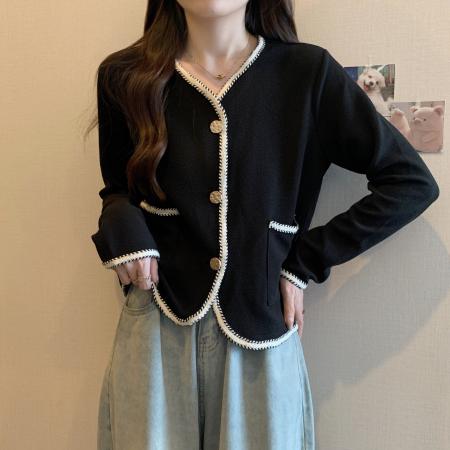 FA37830# 秋装大码女装气质小香风宽松短款上衣M-4XL200斤 服裝批發女裝批發服飾貨源