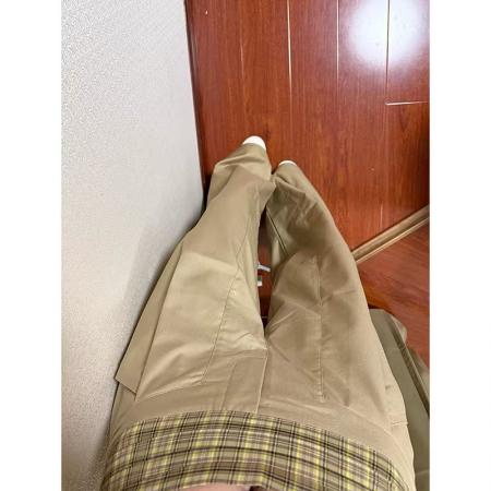 FA38052# 卡其工装阔腿裤女夏季休闲宽松春秋气质显瘦设计感拼接直筒西装裤  服裝批發女裝批發服飾貨源