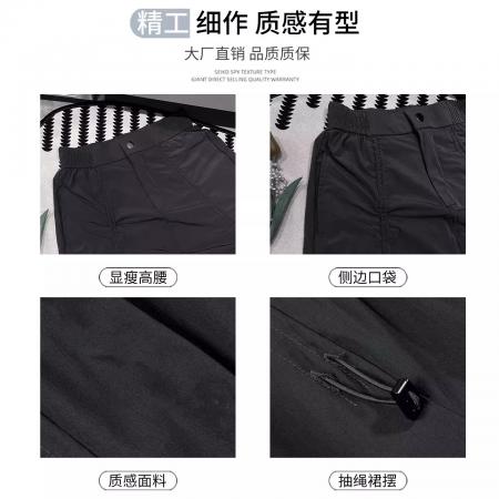 FA38057# 军绿色工装裙女夏季薄新款高腰宽松显瘦休闲设计感a字半身裙  服裝批發女裝批發服飾貨源