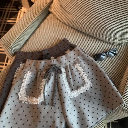 FA38103# 秋冬花边针织短裤 服裝批發女裝批發服飾貨源