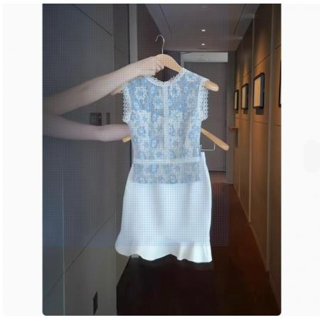 FA38132# WW定制气质名媛背心上衣包臀半裙两件套女夏季时尚百搭套装 服裝批發女裝批發服飾貨源
