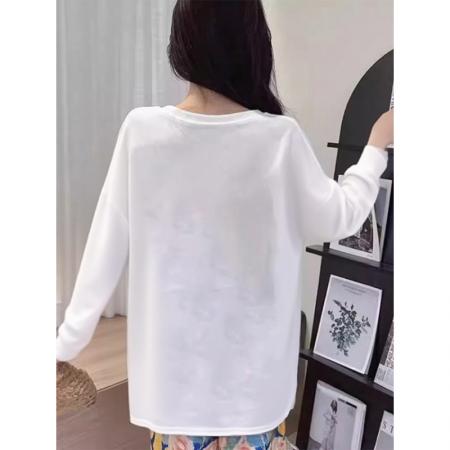 FA38476# 云朵棉带胸垫睡衣女春秋宽松大码卡通女士家居服长袖套装 服裝批發女裝批發服飾貨源