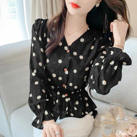 FA38728# 秋季新款休闲圆领撞色上衣T桖 服裝批發女裝批發服飾貨源