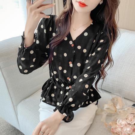 FA38728# 秋季新款休闲圆领撞色上衣T桖 服裝批發女裝批發服飾貨源