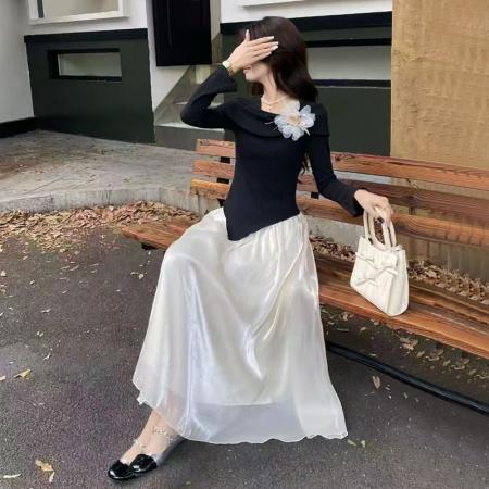 FA38829# 套女新款高级感T恤上衣+半身裙套装裙两件套 服裝批發女裝批發服飾貨源