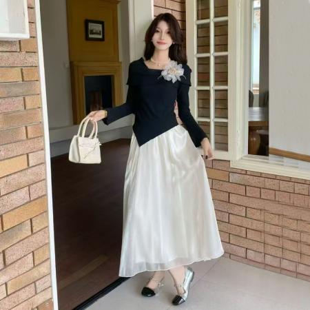 FA38829# 套女新款高级感T恤上衣+半身裙套装裙两件套 服裝批發女裝批發服飾貨源