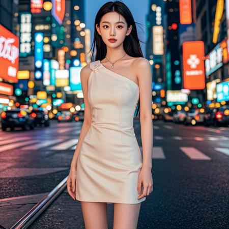 FA39117# 辣妹性感斜肩白色无袖连衣裙法式名媛气质收腰显身材高级感晚礼服 服裝批發女裝批發服飾貨源