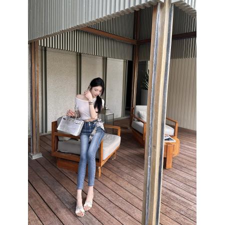 FA39183# 丰胯掐腰女神裤美腿控入捏出韩女腰身比例显瘦小脚裤 服裝批發女裝批發服飾貨源