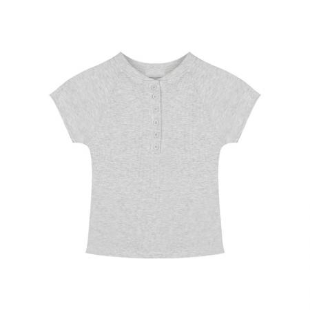 FA39241# 短袖t恤夏修身潮短款正肩立领纯色韩版女装  服裝批發女裝批發服飾貨源
