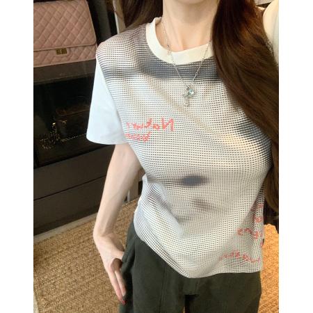 FA39263# 短袖t恤夏新款潮短款卡通印花圆领上衣女装  服裝批發女裝批發服飾貨源