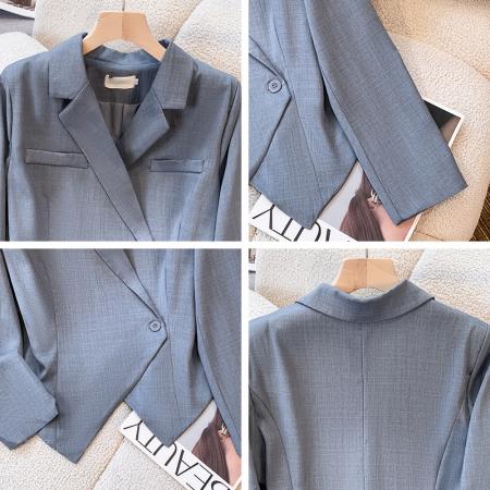 FA39456# 小香风小外套秋季新款翻领小西服 服裝批發女裝批發服飾貨源