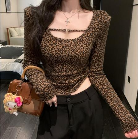 FA39493# 长袖t恤女秋冬纯欲一字肩上衣高级感打底衫内搭 服裝批發女裝批發服飾貨源