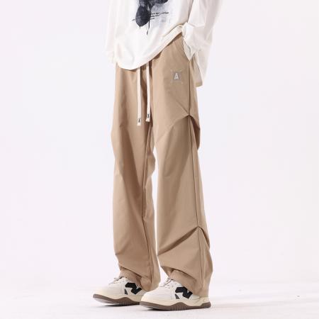 FA39693# 中性裤子男款休闲裤男秋新款冲锋裤男潮牌宽松直筒垂感美式高级感休闲运动裤男女款 服装批发男装批发男士服饰批发