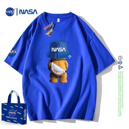 FA39722# 短袖T恤夏季潮流男女NASA宽松半袖美式衣服纯棉情侣衣 服装批发男装批发男士服饰批发