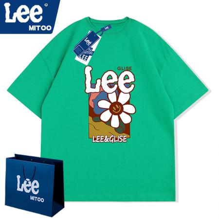 FA39723# LEE向日葵创意印花短袖T恤男女同款夏季设计感小众打底T恤 服装批发男装批发男士服饰批发