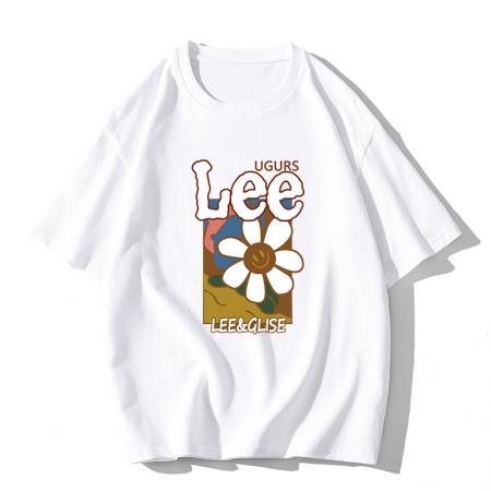 FA39723# LEE向日葵创意印花短袖T恤男女同款夏季设计感小众打底T恤 服装批发男装批发男士服饰批发