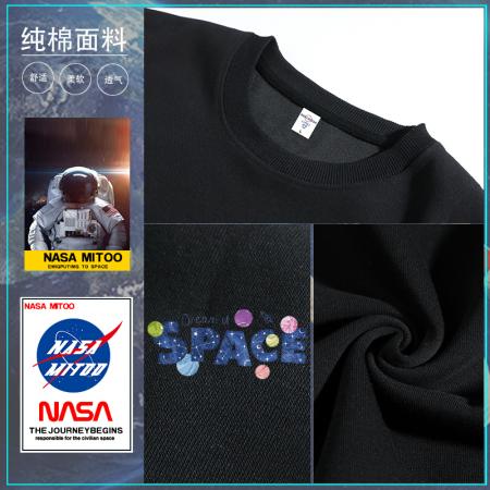 FA39728# 潮牌圆领短袖美式复古秋季纯棉百搭休闲t恤英文印花小众情侣 服装批发男装批发男士服饰批发