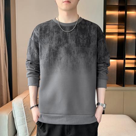 FA39733# 春秋季新款男士卫衣休闲百搭青年帅气套头圆领长袖T恤卫衣男 服装批发男装批发男士服饰批发