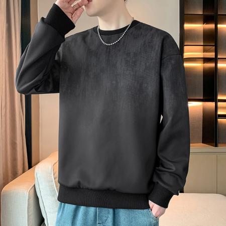 FA39733# 春秋季新款男士卫衣休闲百搭青年帅气套头圆领长袖T恤卫衣男 服装批发男装批发男士服饰批发