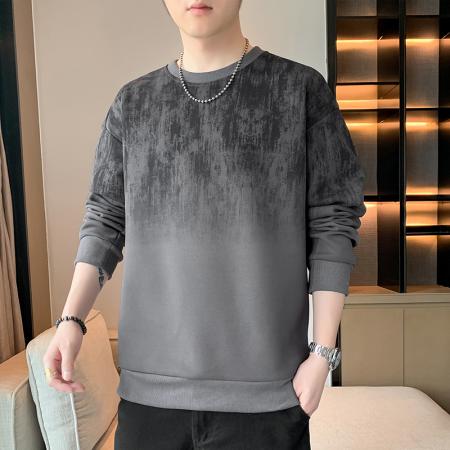 FA39733# 春秋季新款男士卫衣休闲百搭青年帅气套头圆领长袖T恤卫衣男 服装批发男装批发男士服饰批发