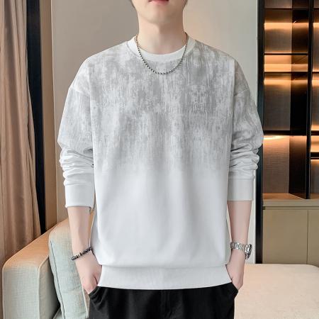 FA39733# 春秋季新款男士卫衣休闲百搭青年帅气套头圆领长袖T恤卫衣男 服装批发男装批发男士服饰批发