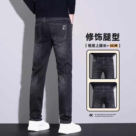 FA39740# 春秋季高端男士牛仔裤修身直筒潮流春秋款百搭休闲长裤子新款 服装批发男装批发男士服饰批发