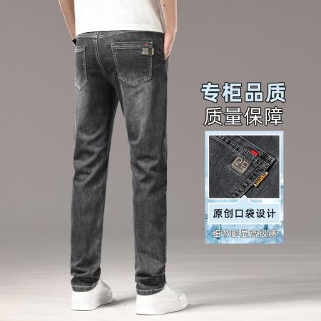 FA39745# 新图靓仔超薄三色百搭弹力修身直筒牛仔裤 服装批发男装批发男士服饰批发