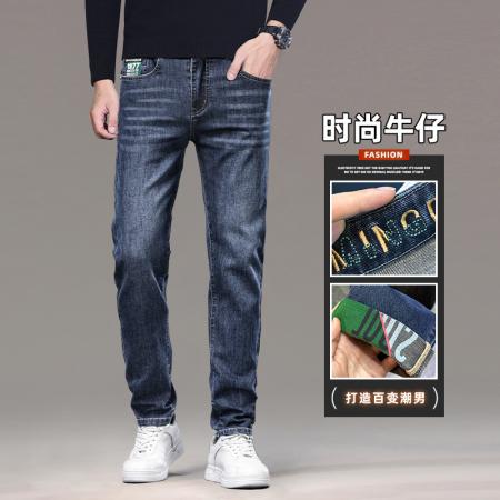 FA39748# 秋季牛仔裤男士春秋款百搭弹力修身直筒休闲长裤子男款 服装批发男装批发男士服饰批发