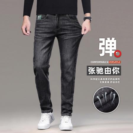 FA39748# 秋季牛仔裤男士春秋款百搭弹力修身直筒休闲长裤子男款 服装批发男装批发男士服饰批发