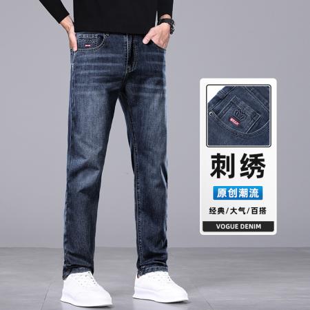 FA39749# 弹力牛仔裤男士春秋款百搭直筒修身商务休闲男裤子男款长裤秋季新款 服装批发男装批发男士服饰批发