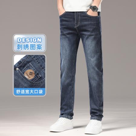 FA39754# 新图靓仔超薄三色百搭弹力修身直筒牛仔裤 服装批发男装批发男士服饰批发