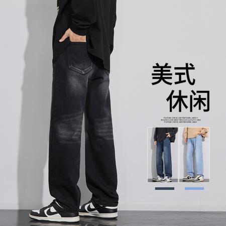 FA39761# 裤子男数据款直筒大码牛仔裤男士牛仔裤男长裤休闲裤男新潮宽松 服装批发男装批发男士服饰批发