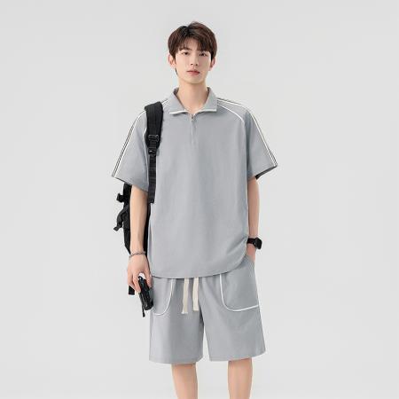 FA39774# 短袖男POLO衫男新款夏季男士T恤短袖男POLO衫翻领条纹半袖休闲潮流 服装批发男装批发男士服饰批发