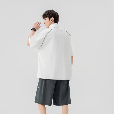 FA39774# 短袖男POLO衫男新款夏季男士T恤短袖男POLO衫翻领条纹半袖休闲潮流 服装批发男装批发男士服饰批发