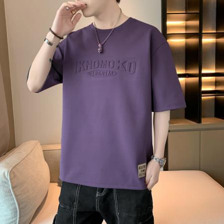 FA39783# 夏季爆款钢印短袖宽松大码休闲上衣 服装批发男装批发男士服饰批发