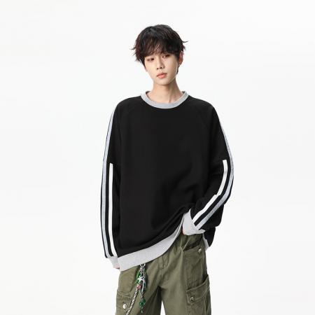 FA39828# 男士圆领卫衣秋季新款男装青少年时尚休闲潮流 服装批发男装批发男士服饰批发