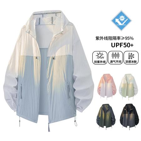 FA39843# 防晒衣女新款夏季防紫外线冲锋衣宽松山系防晒薄款外套男 服装批发男装批发男士服饰批发