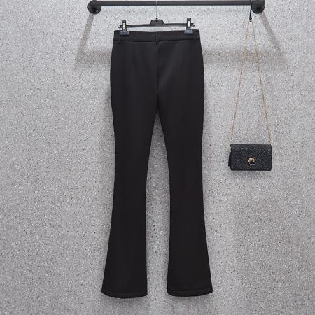 FA40175# 秋新款大码高腰百搭垂感显瘦时尚西裤休闲微喇裤  服裝批發女裝批發服飾貨源
